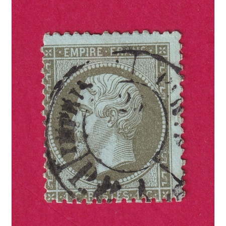 N°19 OBLITERATION IMPRIME PP1 PARIS EN NOIR TIMBRE BRIEFMARKEN STAMP FRANCE