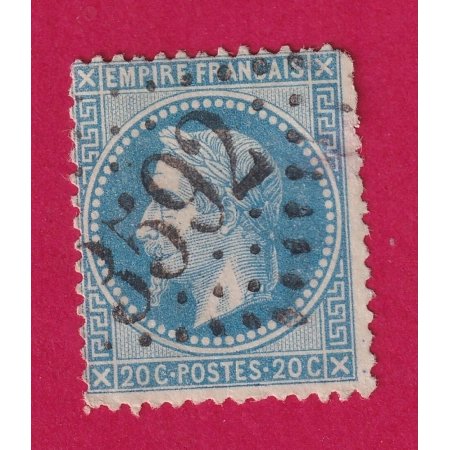 N°29 GC 3592 ST FERREOL D'AUROURE HAUTE LOIRE COTE MATHIEU 28€ SUR BLEU TIMBRE BRIEFMARKEN STAMP FRANCE