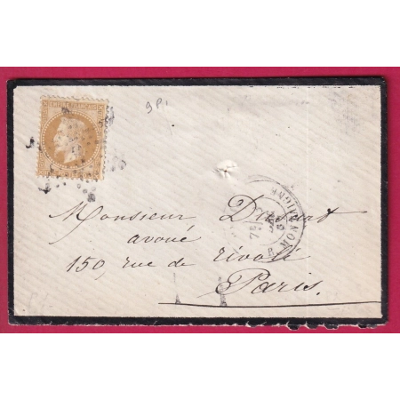 N°22 PARIS ETOILE 9 P1 R MONTAIGNE POUR PARIS LETTRE COVER FRANCE
