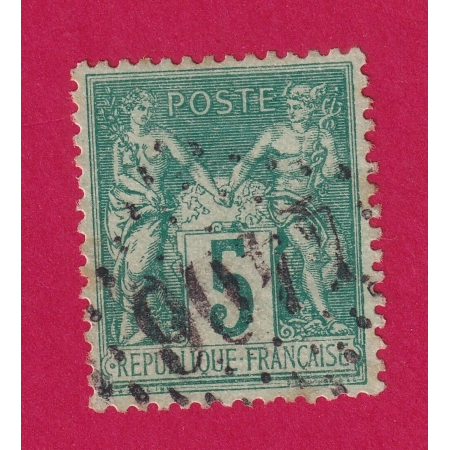 N°75 OBLITERATION GC 4406 JOUR DE L'AN LETTRE COVER FRANCE