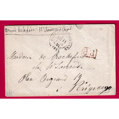 GUERRE 1870 ARMEE DE LA LOIRE 12EME CHASSEUR A CHEVAL CLERMONT FERRAND PUY DE DOME PERIGUEUX DORDOGNE LETTRE FRANCE