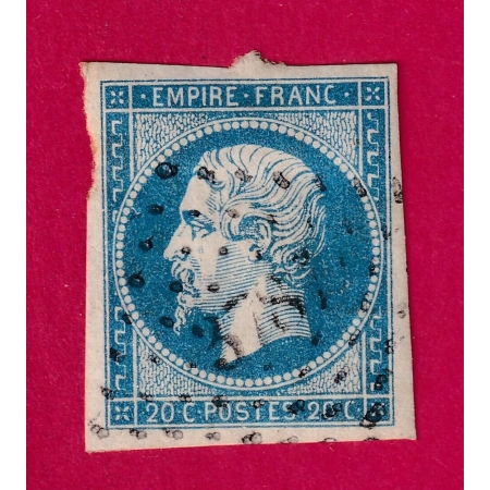 N°14 PC 3787 LE PLESSIS BELLEVILLE OISE COTE MATHIEU 45€ SUR BLEU TIMBRE BRIEFMARKEN STAMP