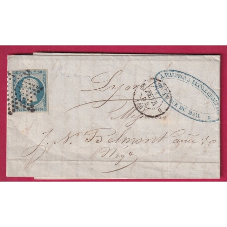 N°10 PARIS ETOILE 3E (60) 6 POUR LYON LETTRE COVER FRANCE