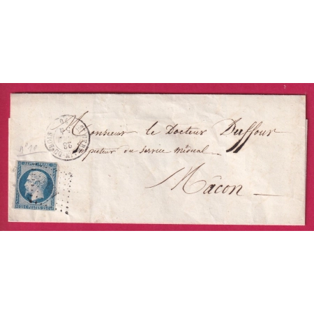 N°10 PC 3091 ST GERMAIN DU BOIS HAUTE SAONE POUR MACON LETTRE COVER FRANCE