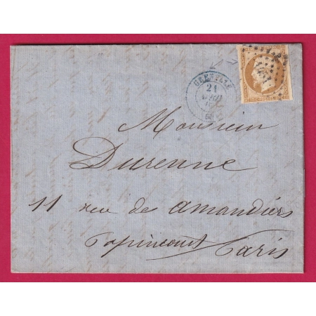 N°13 CAD BLEU GRENELLE SEINE PC 1451 EN NOIR POUR PARIS RECETTES REUNIES LETTRE COVER FRANCE