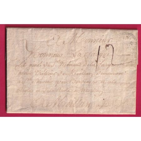 MARQUE PD ORNE ILE DE RE CHARENTE INFERIEURE LENAIN N°4 1771 INDICE 24 TEXTE ST MARTIN DE RE MEILHAN LANDES