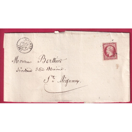 N°17B PC 1745 LOCHES INDRE ET LOIRE POUR ST AIGNAN LETTRE COVER FRANCE