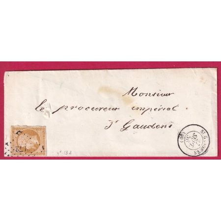 N°13 TTB PC 3072 ST GAUDENS HAUTE GARONNE POUR ST GAUDENS LETTRE COVER FRANCE
