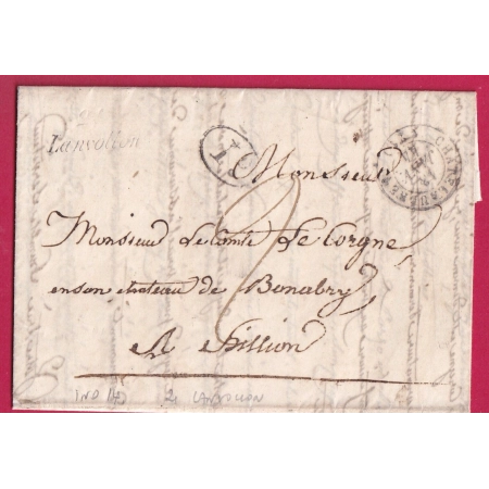 CURSIVE 20 LANVOLLON COTES DU NORD T15 CHATEAULANDREN POUR ENVIRON ST BRIEUC INDICE 14 LETTRE COVER FRANCE