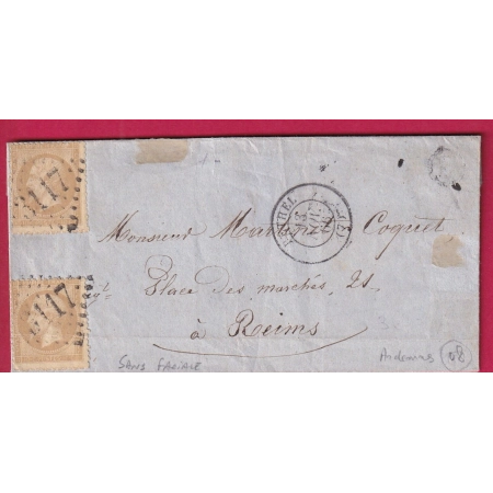 N°21 X2 VARIETE SANS FACIALE GC 3117 RETHEL AVEYRON POUR REIMS BOITE RURALE LETTRE COVER FRANCE