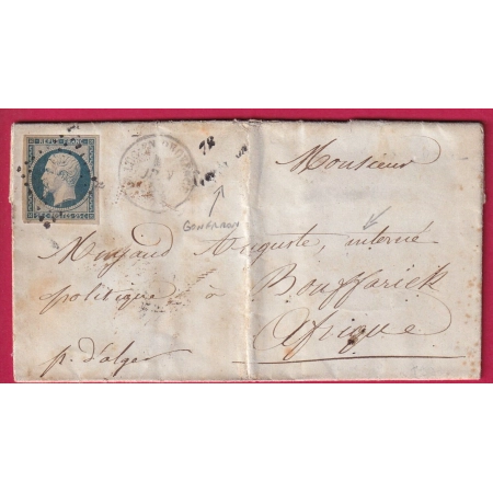 N°10 CURSIVE 78 GONFARON VAR T15 LE LUC EN PROVENCE POUR BOUFFARICK ALGERIE PRISONNIER POLITIQUE EN ALGERIE LETTRE