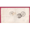 CURSIVE 21 PORDIC COTE DU NORD 1850 T15 ST BRIEUC POUR CLERMONT FERRAND PUY DE DOME INDICE 11 LETTRE COVER FRANCE
