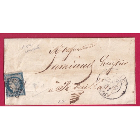 N°4 GRILLE CAD TYPE 13 AIGRE CHARENTE POUR ROUILLAC INDICE 17 LETTRE COVER FRANCE