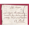 MARQUE 72 BONNIERES SEINE ET OISE 1793 POUR PARIS INDICE 16 LETTRE COVER FRANCE