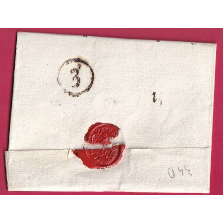 MARQUE 72 BONNIERES SEINE ET OISE 1793 POUR PARIS INDICE 16 LETTRE COVER FRANCE