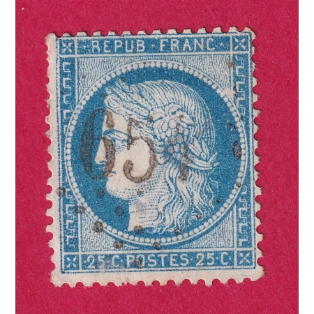 N°60 GC 654 BROUAGE CHARENTE INFERIEURE COTE MATHIEU 100€ SUR BLEU TIMBRE BRIEFMARKEN STAMP FRANCE