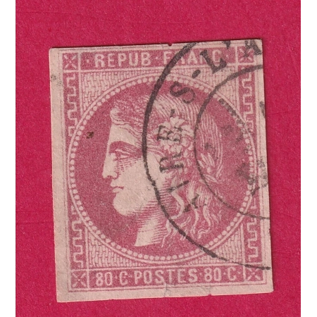 N°49 CAD TYPE 17 AIRE SUR L'ADOUR LANDES RARE COTE 920€ TIMBRE BRIEFMARKEN STAMP FRANCE