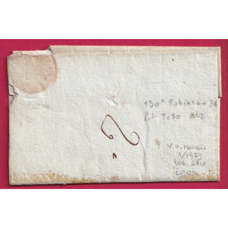 MARQUE P45P LA MAGISTERE LOT ET GARONNE POUR LA REOLE GIRONDE 1802 INDICE 16 LETTRE COVER FRANCE