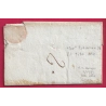 MARQUE P45P LA MAGISTERE LOT ET GARONNE POUR LA REOLE GIRONDE 1802 INDICE 16 LETTRE COVER FRANCE