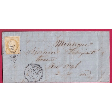 N°59 GC 4000 TOURVES VAR CAD TYPE 24 POUR LE VAL INDICE 18 LETTRE COVER FRANCE