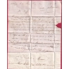CURSIVE 45 DURAS LOT ET GARONNE TYPE 13 MARMANDE + PP EN ROUGE POUR CASTELSARRASIN 1843 LETTRE INDICE 10