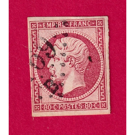 N°17B TTB GC 1769A LE HAVRE LE PORT SEINE INFERIEURE TIMBRE BRIEFMARKEN STAMP FRANCE