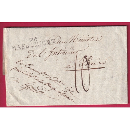 MARQUE CONQUIS 95 MAESTRICHT PAYS BAS CONTRESEING COMM DIRECTOIRE EXECUTIF MEUSE INFERIEURE AN6 1798 PARIS