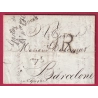 MARQUE 67 STRASBOURG BAS RHIN 1806 TAXE ESPAGNOLE 9 REALS POUR BARCELONE ESPAGNE  LETTRE COVER