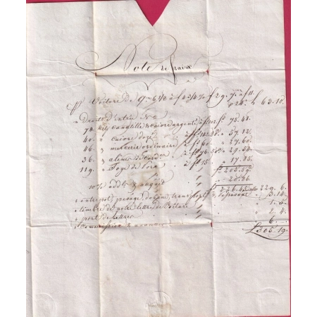 MARQUE 67 STRASBOURG BAS RHIN 1806 TAXE ESPAGNOLE 9 REALS POUR BARCELONE ESPAGNE  LETTRE COVER