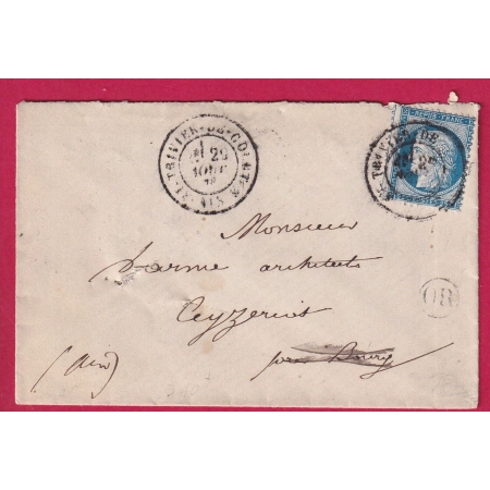 N°60 CAD TYPE 18 ST TRIVIER DE COURTES POUR CEZERIAT AIN LETTRE COVER