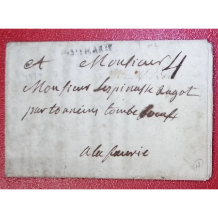MARQUE PORT STE MARIE LOT ET GARONNE LENAIN N°2 INDICE 17 POUR TONNEINS LETTRE COVER
