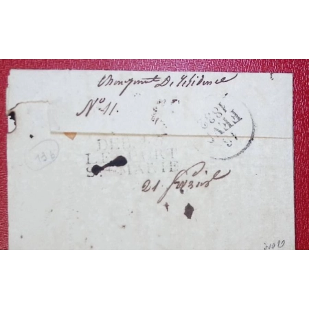 DEBOURSE DEB 45 PORT STE MARIE LOT ET GARONNE 1832 INDICE 20 RECTO TYPE 12 NERAC LETTRE COVER