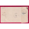 N°13 TTB PARIS BUREAU C 1859 RARE AFFR INSUFF C EN ROUGE POUR SEVRES SEINE ET OISE LETTRE FRANCE