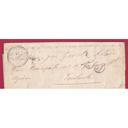CAD TYPE 22 LA TOUR DE CAROL PYRENEES ORIENTALES TAXE 25 POUR TOULOUSE LETTRE FRANCE