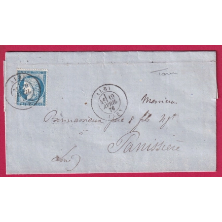 N°60 CAD TYPE 18 ALBI TARN POUR PANISSIERE LOIRE LETTRE FRANCE
