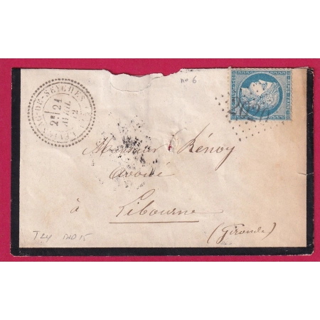 N°60 GC 2020 CAD TYPE 24 LEVIGNAC DE SEYCHES CAD TYPE 24 POUR LIBOURNE GIRONDE INDICE 15  LETTRE FRANCE