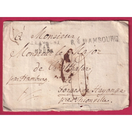 MARQUE R4 HAMBOURG ALLEMAGNE PAR NEUSS HAYANGE MOSELLE GRAND DUC MECLEMBOURG SCHWERING DUCHESSE HELENE D'ORLEANS