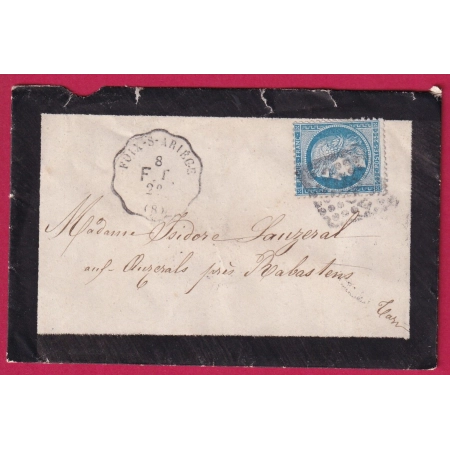 N°60 CONVOYEUR STATION FOIX SUR ARIEGE POUR RABASTENS TARN  LETTRE COVER