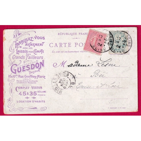 N°111 129 LEVEE EXCEPTIONNELLE NEUILLY SUR SEINE POUR BU EURE ET LOIRE LETTRE COVER