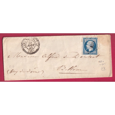 N°14 PC 1680 LAVOUTE CHILHAC HAUTE LOIRE CAC TYPE 22 POUR BILLOM INDICE 17 LETTRE LETTRE FRANCE