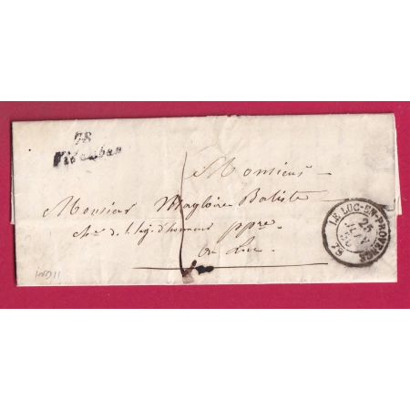 CURSIVE 78 VIDAUBAN VAR T15 LE LUC EN PROVENCE TAXE LOCALE 1 1850 LETTRE COVER