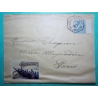 N°111 BLANC BDF CAD MARSEILLE EXPOSITION COLONIALE + VIGNETTE BATEAU POUR PARIS 1906 LETTRE COVER FRANCE