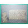 N°107 BLANC BLOC DE 8 + PAIRE TARIF 10C AUXERRE YONNE POUR SENS 1913 LETTRE COVER FRANCE