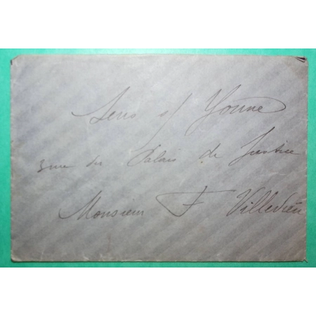 N°107 BLANC BLOC DE 8 + PAIRE TARIF 10C AUXERRE YONNE POUR SENS 1913 LETTRE COVER FRANCE