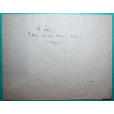N°691 MARIANNE DE DULAC SERIE DE LONDRES x10 PARIS GARE ST LAZARE POUR NEUILLY SUR SEINE 1953 LETTRE COVER FRANCE