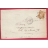 N°13 BISTRE ROUX TTB PARIS ETOILE LETTRE AFFRANC PARIS POUR PARIS 1856 LETTRE COVER FRANCE