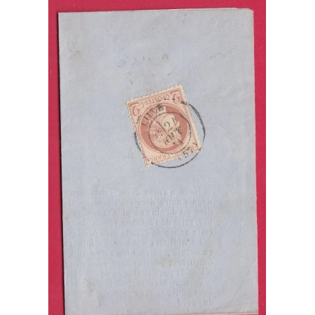 N°51 CAD TYPE 17 LILLE NORD SUR IMPRIME LETTRE COVER FRANCE
