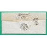 CAD TYPE 15A AMELIORATION DE DATE ENSISHEIM HAUT RHIN PP NOIR POUR BOURG EN BRESSE AIN 1842 LETTRE COVER FRANCE