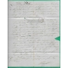 CAD TYPE 15 CONSTANTINOPLE TURQUIE TAXE 30 MANUSCRITE TRIPLE PORT POUR MARSEILLE 1854 LETTRE COVER FRANCE