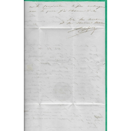 CAD TYPE 13 ST JEAN DE LOSNE COTE D'OR CL CORRESPONDANCE LOCALE POUR FRANXAULT REEXPEDIE SEURRE 1845 COVER FRANCE
